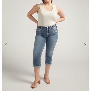 Silver Jeans SUKI CAPRI Size 18W